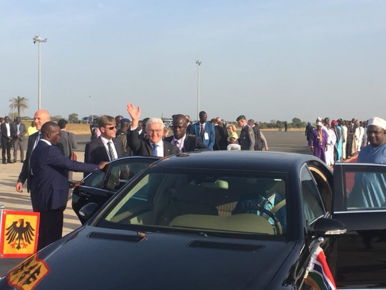 German President Arrives In Gambia For A 2 Day Visit