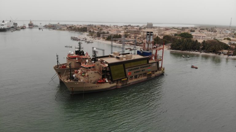 Karadeniz Powership Koray Bey connects to the Gambian national grid and begins electricity supply