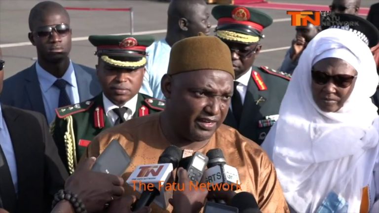 President Barrow’s Interview Upon Arrival From The Brussels Donor Conference