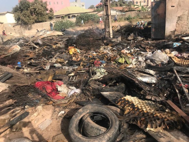 Fire in Bakoteh Destroys Business Materials Worth Thousands