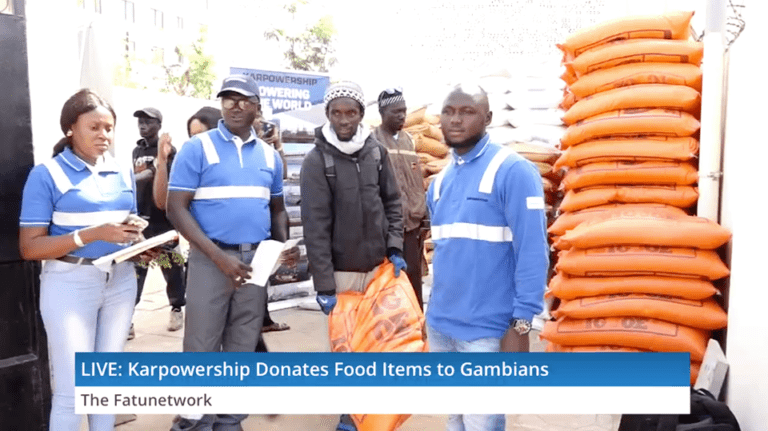 RAMADAN: Karpowership Gives Rice and Sugar to 200 Gambian Families