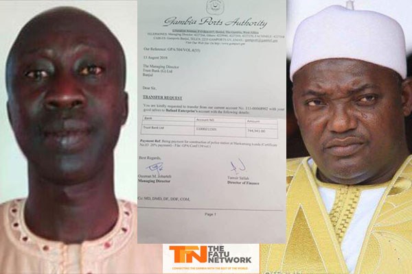 Fury after leaked GPA letter shows institution asking bank to pay over half a million dalasis to company for police station in President Barrow’s hometown