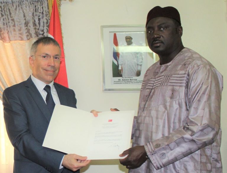 Turkey’s new ambassador Tolga Bermek meets Tangara and then pledges greater cooperation between Turkey and Gambia