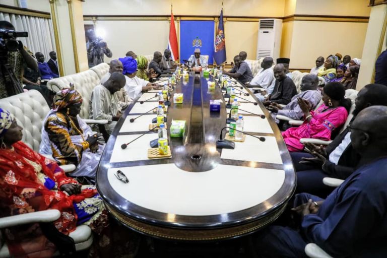 President Barrow parleys with over 40 Banjul citizens who tell Gambian leader they want street lighting, industries and other facilities