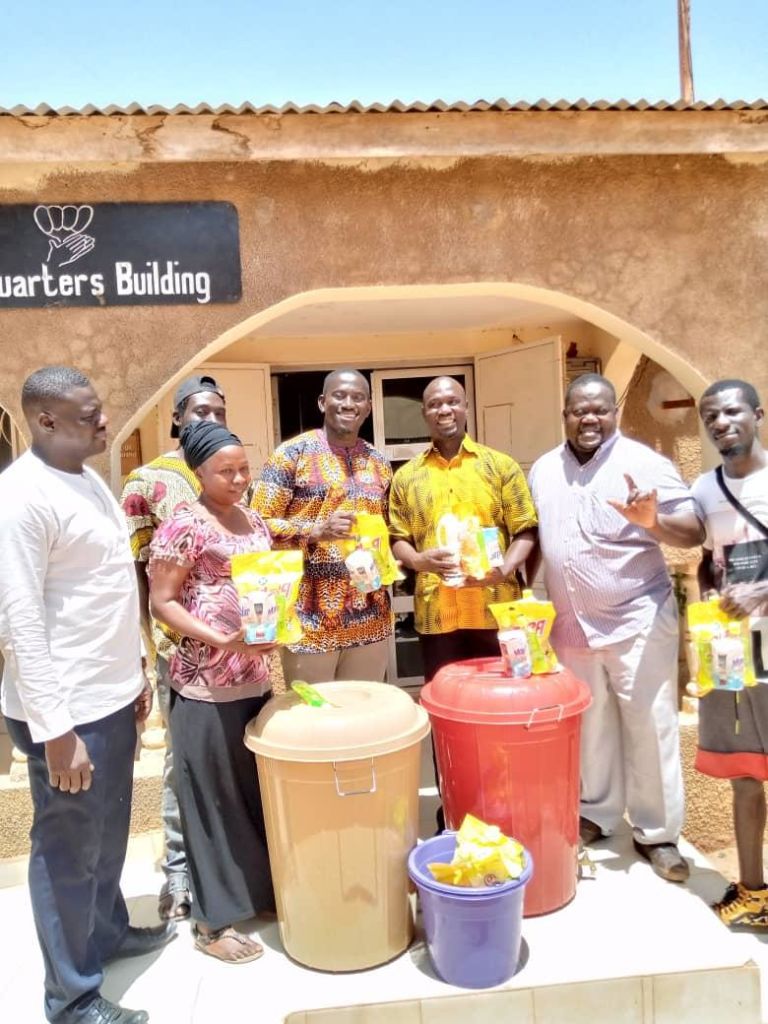 Sabally donates sanitary gear and accessories in support of the disabled