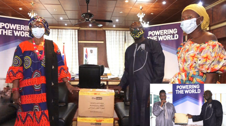 Karpowership gives 5 ventilators worth about D6M to Gambia