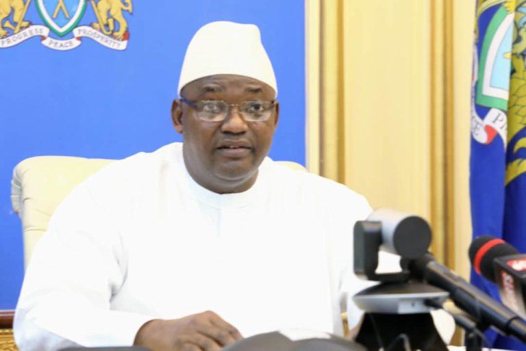 President Barrow tells Commonwealth leaders’ meeting two lives have been lost over coronavirus – as the president also tells meeting nation is united against it