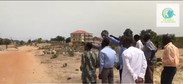 Plan to move vendors, car dealers and all other businesses on either side of Bertil Harding highway sees OIC Gambia officials and members of its subcommittee facilitating the road project implementation tour public reserve lands