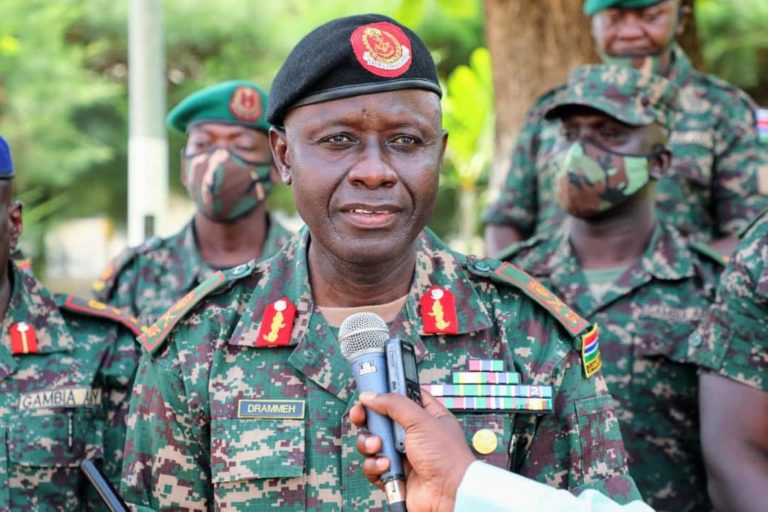 Breaking: President Barrow promotes nation’s military leaders