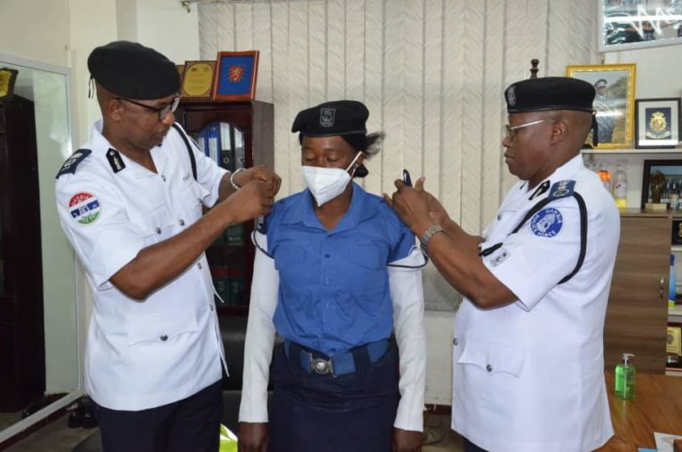 Police quickly promote Kaddy Jarju amid officer’s traffic heroics