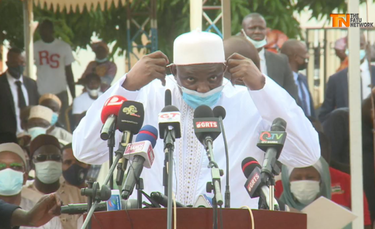 President Barrow makes light of Peter Gomez’ indirect ask for him to wear his mask
