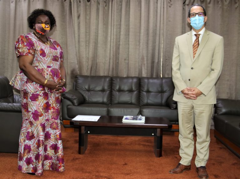 UNICEF Gambia chief tells education minister his agency will provide strong support towards school reopening efforts
