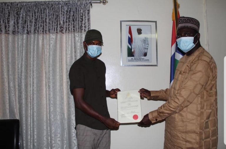 Dr Tangara and Tijan Jaiteh meet for the first time since Barrow appointed latter goodwill ambassador