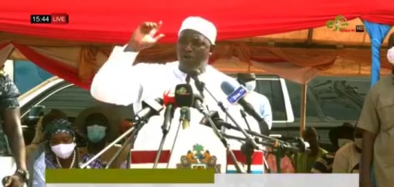 Barrow the ice candy hawker: President Barrow shares with Basse crowd how he hawked ice candy at town’s market – as he touts special bond while blessing work on new market
