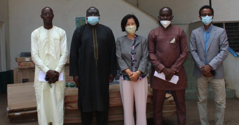 IOM gives laptops, printers and other work items to foreign ministry after request