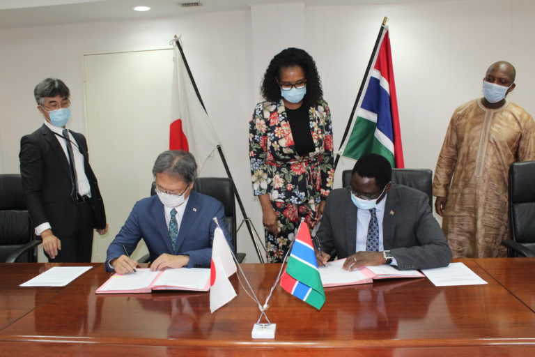 Gambia and Japan sign aid deal that will see latter give Gambia rice that will cost up to 125 million dalasis
