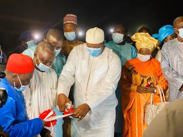 President Barrow launches Kiang electricity after earlier saying in a prepared speech it confirms his government’s sincerity to its promise of change