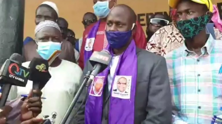 GDC’s NAM candidate Yero Jallow says he’s disappointed with IEC for letting NPP campaign outside of specified period