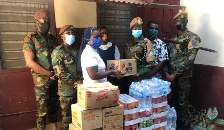 Christmas: Ghanaian troops donate gifts to children of Catholic Diocese of Banjul