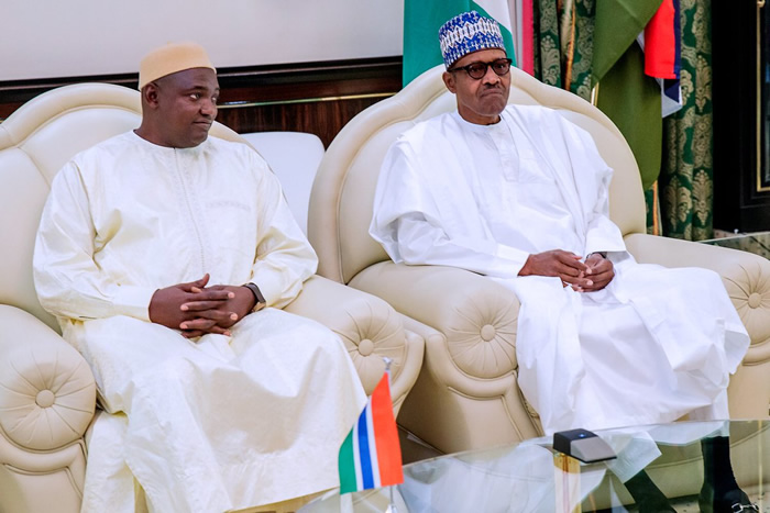 Nigeria President Buhari tells President Barrow helping him demolish Jammeh was also about helping Ecowas