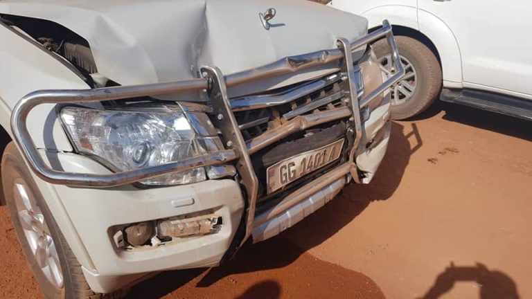 Youth Minister Bakary Badjie and his DPS involved in car accident