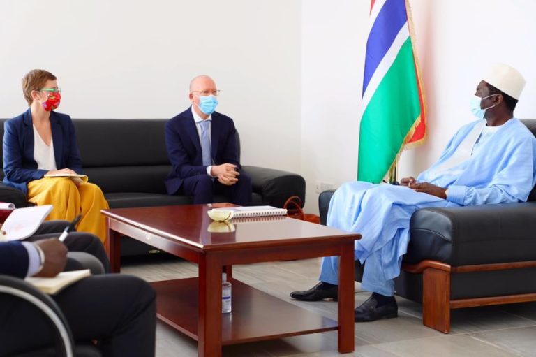 Dr Tangara and EU’s Pampaloni talk about modalities of further consultation over ‘bilateral concern’