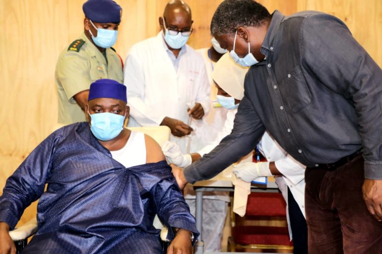 Done and dust! President Barrow receives second dose of AstraZeneca Covid-19 vaccine and asks all citizens to cooperate