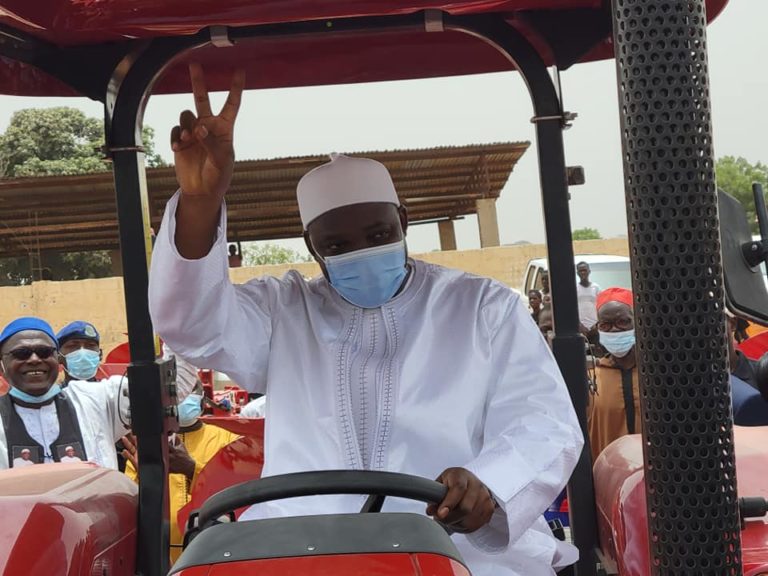 50 tractors for nation’s farmers, President says the machines are meant to reduce hardship rural women farmers face
