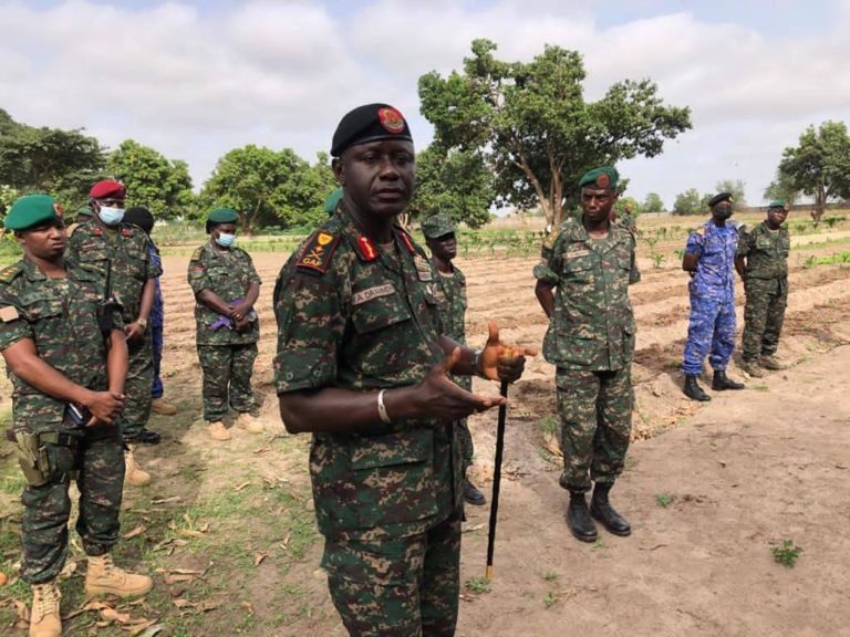 Nation’s army chief Gen Yakuba Drammeh visits military farm amid his tour of military installations
