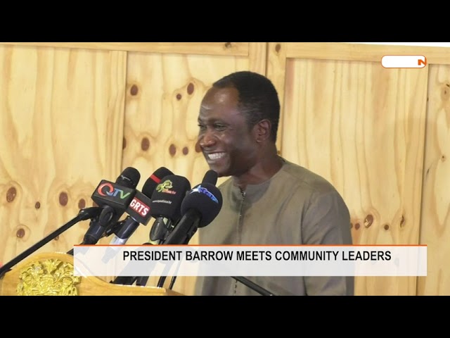 VIDEO: President Barrow and Henry Gomez’ speeches during meeting with chiefs and alkalolu