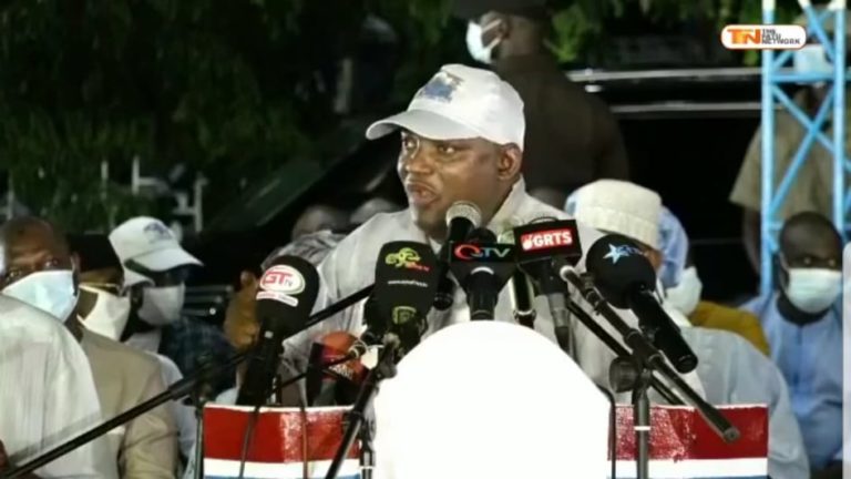 President Barrow declares victory and warns opponents they would be throwing away money if they invest it in the December election
