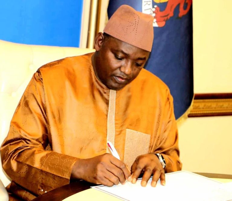 President Barrow assents to landmark law and declares he has delivered on a campaign pledge