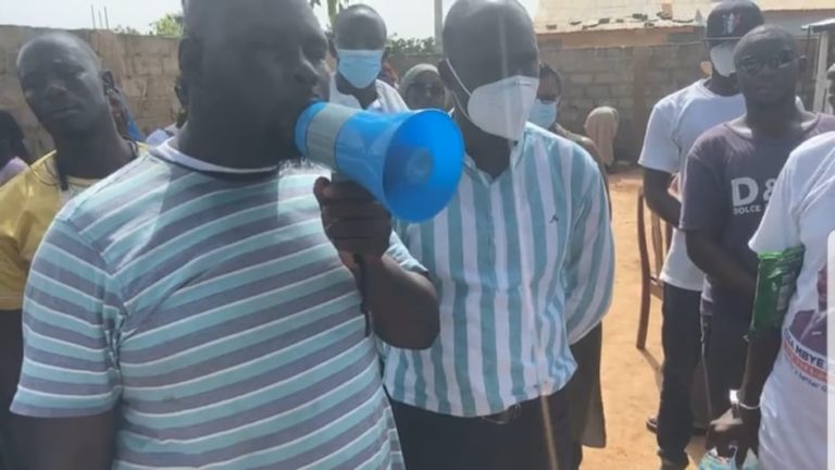 Supporters call Essa Faal ‘president’ as he visits Manduar