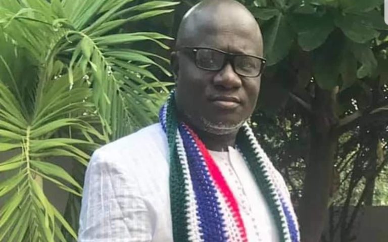 Madi Jobarteh starts his protest