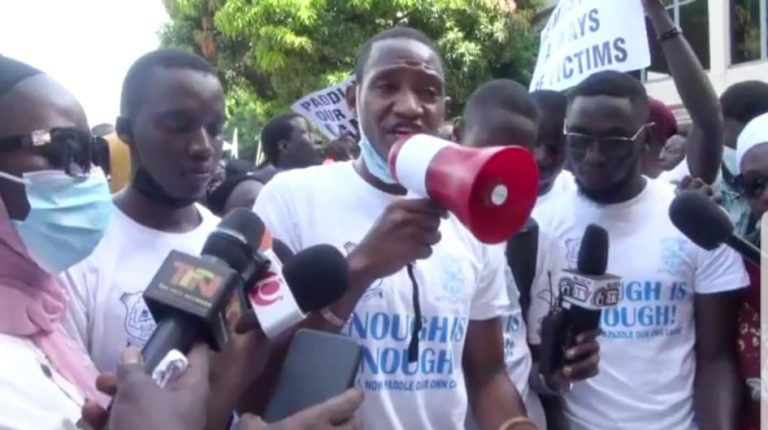 ‘We are pushed to the wall’: UTG students take to the streets and vow to boycott lectures until their demands are met