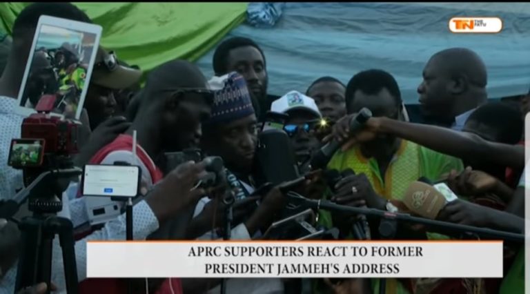 APRC supporters react to Jammeh’s address