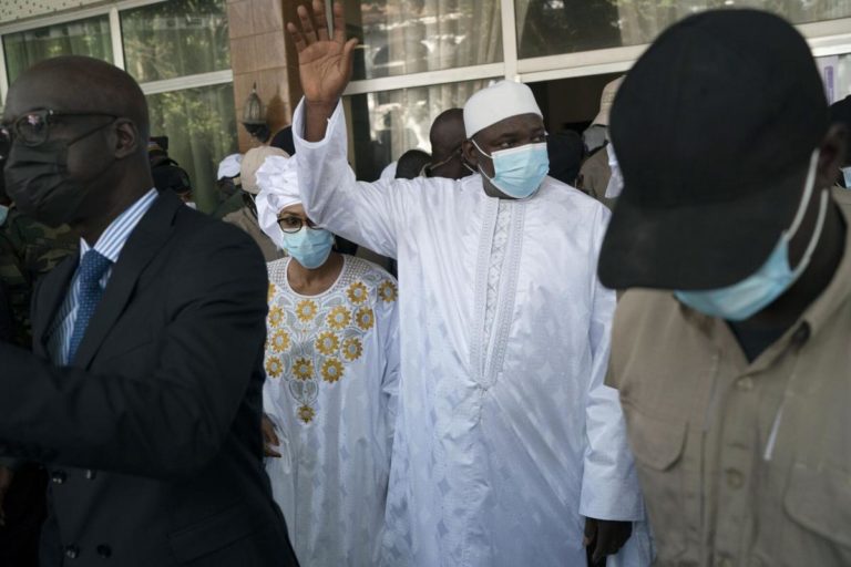 Sidi Sanneh who chose Darboe over President Barrow congratulates the president on his huge victory