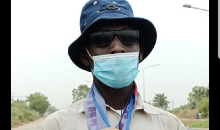 Musa Trawally arrives at Denton Bridge on foot from Basse, says walk challenge due to love he has for President Barrow