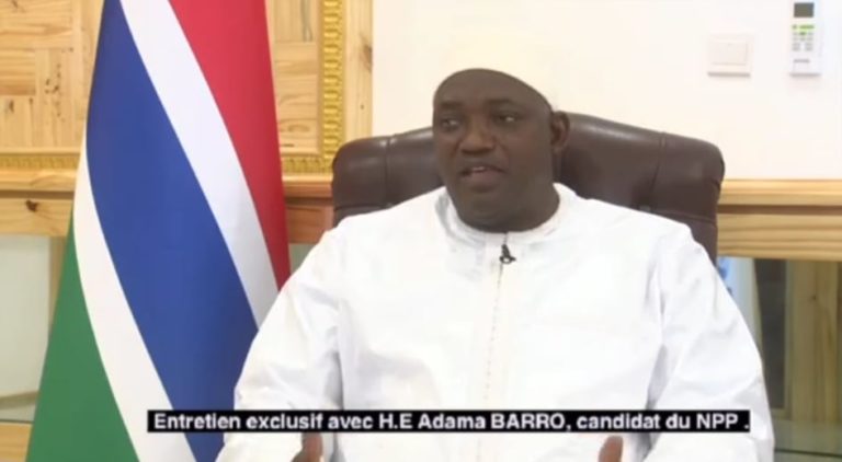 President Barrow Tells Senegal’s 2STV he is confident of winning Saturday’s election