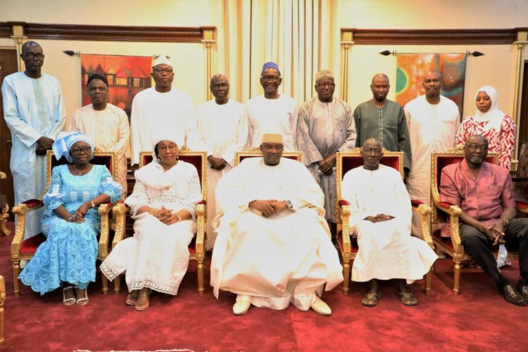 President Barrow Receives an Advisory Paper on the NDP Successor Plan