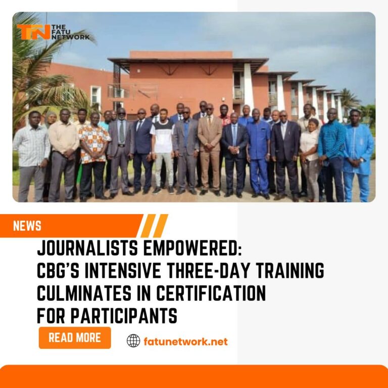 Journalists empowered: CBG’s intensive three-day training culminates in certification for participants