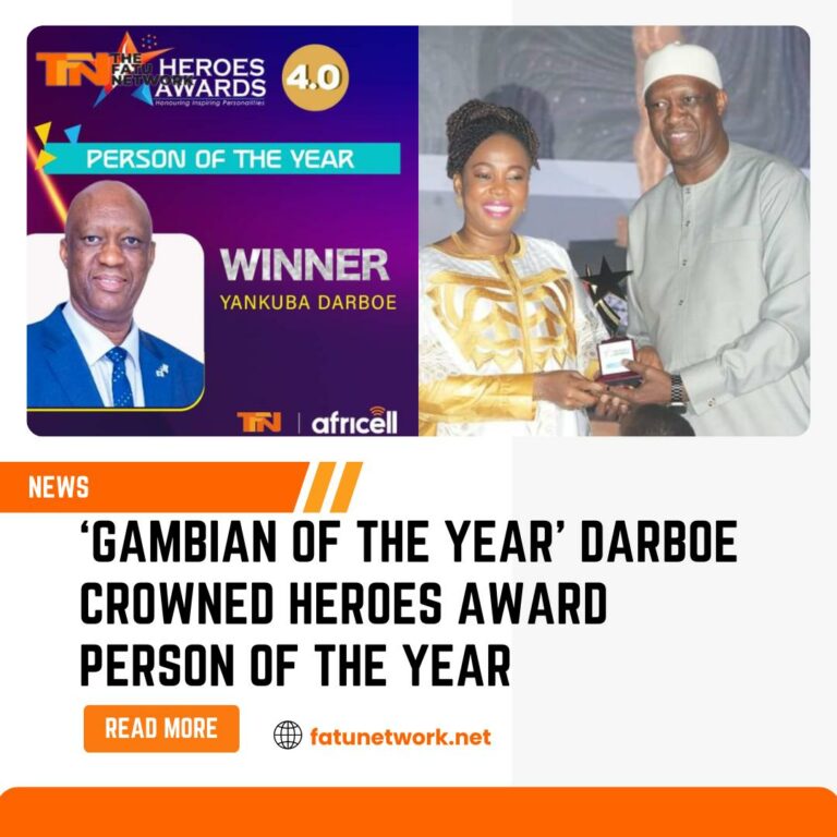 ‘Gambian of the Year’ Darboe crowned Heroes Award Person of the Year