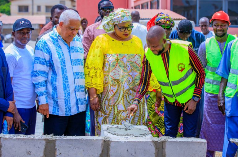 Banjul North NAM Lays Foundation for Construction of Football Court