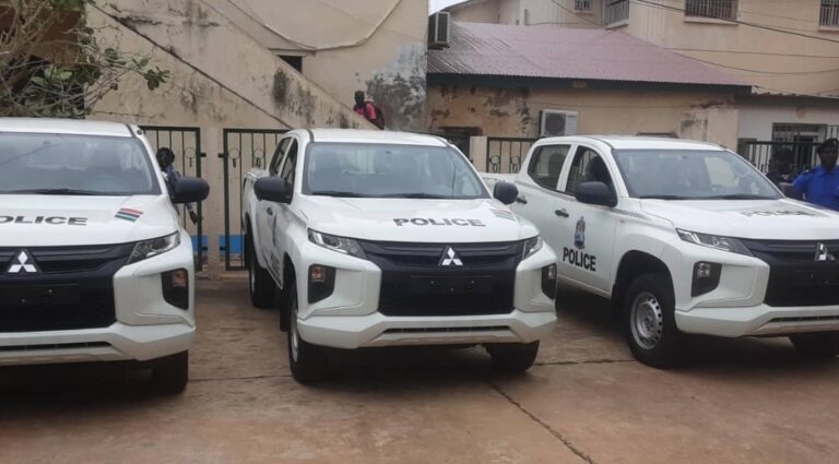 Gambia Police Force boosts operations with 9 new vehicles