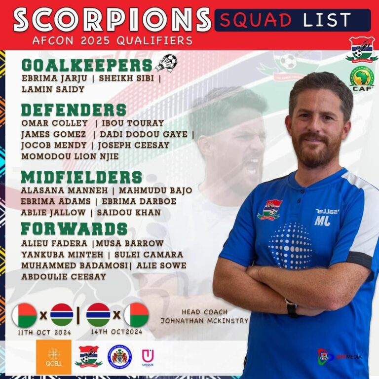 McKinstry Unveils 23-Man Squad for AFCON Qualifiers Against Madagascar, Welcomes Return of Key Players and New Talent