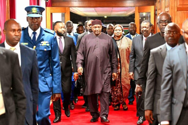 President Barrow Arrives in Kenya for Independence Anniversary