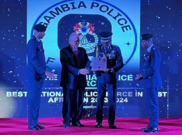 Gambia Police Force Honored with Best National Police Service Award in West Africa