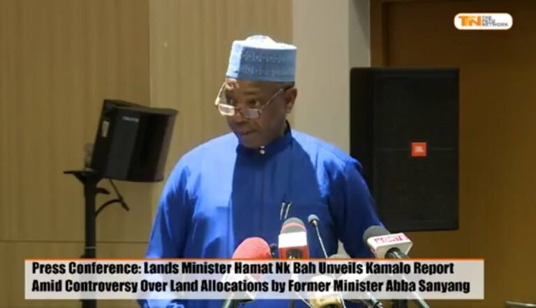 Minister Bah Announces Findings of Kamalo Land Allocation Investigation