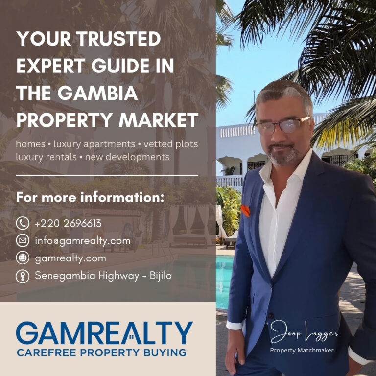 SPONSORED CONTENT: YOUR RELIABLE EXPERT GUIDE IN THE GAMBIA PROPERTY MARKET