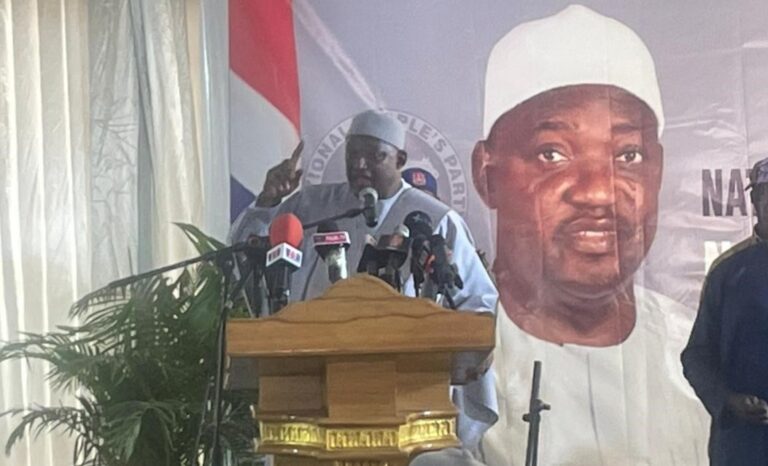 “I will never allow my son to enter politics,” President Barrow says.